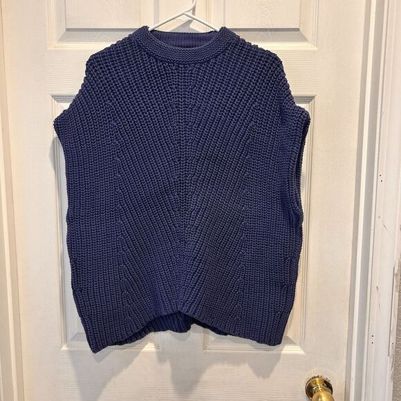 rag & bone Blue Shane Sweater Vest Size Small - Picture 1 of 8